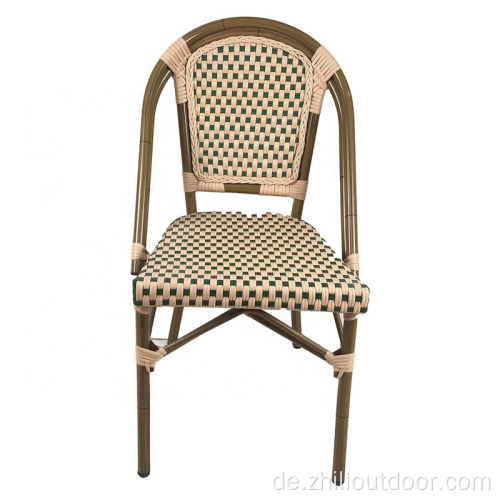 Outdoor -Stühle Bambusgarten Wicker Rattan Stuhl